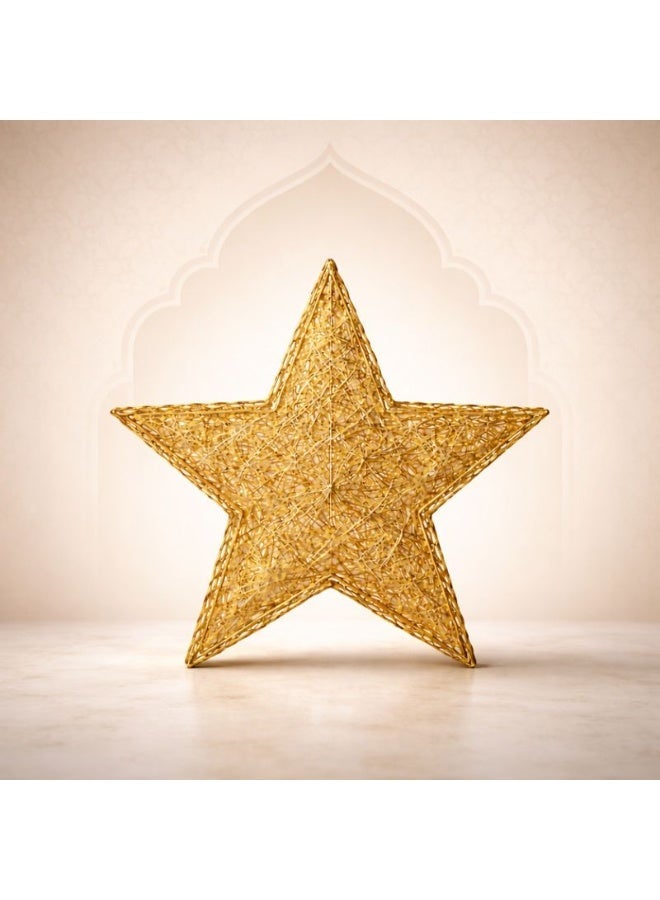 Home Care Star Lamp with Constant Warm Light, 40cm Decorative Hanging Star with 30 LEDs, Battery Operated Lighting - Image 1